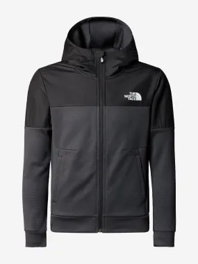 The North Face Boys Mountain Athletics Full Zip Hoodie in Black