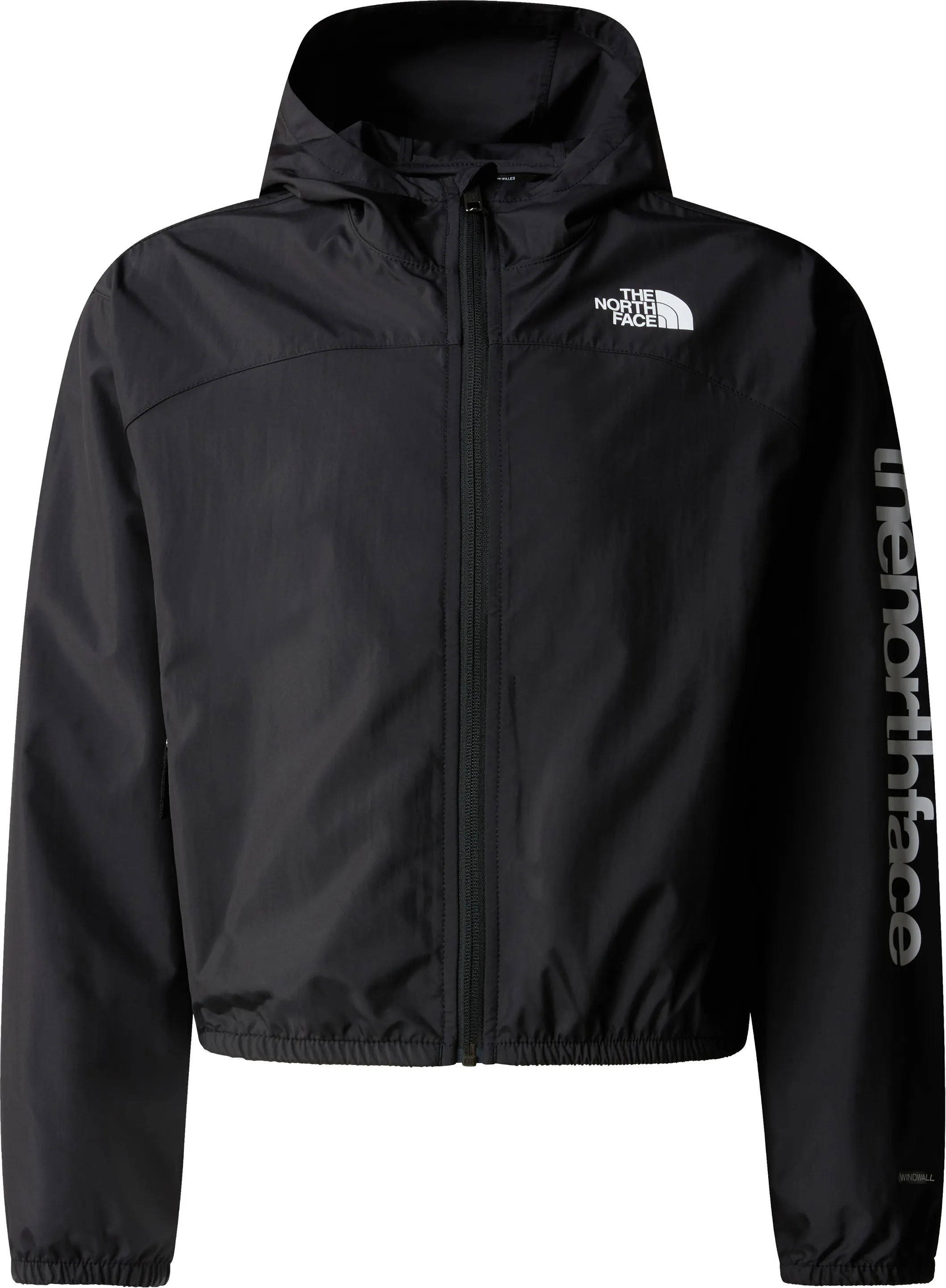 The North Face Girls' Never Stop Hooded WindWall Jacket TNF Black | Buy The North Face Girls' Never Stop Hooded WindWa