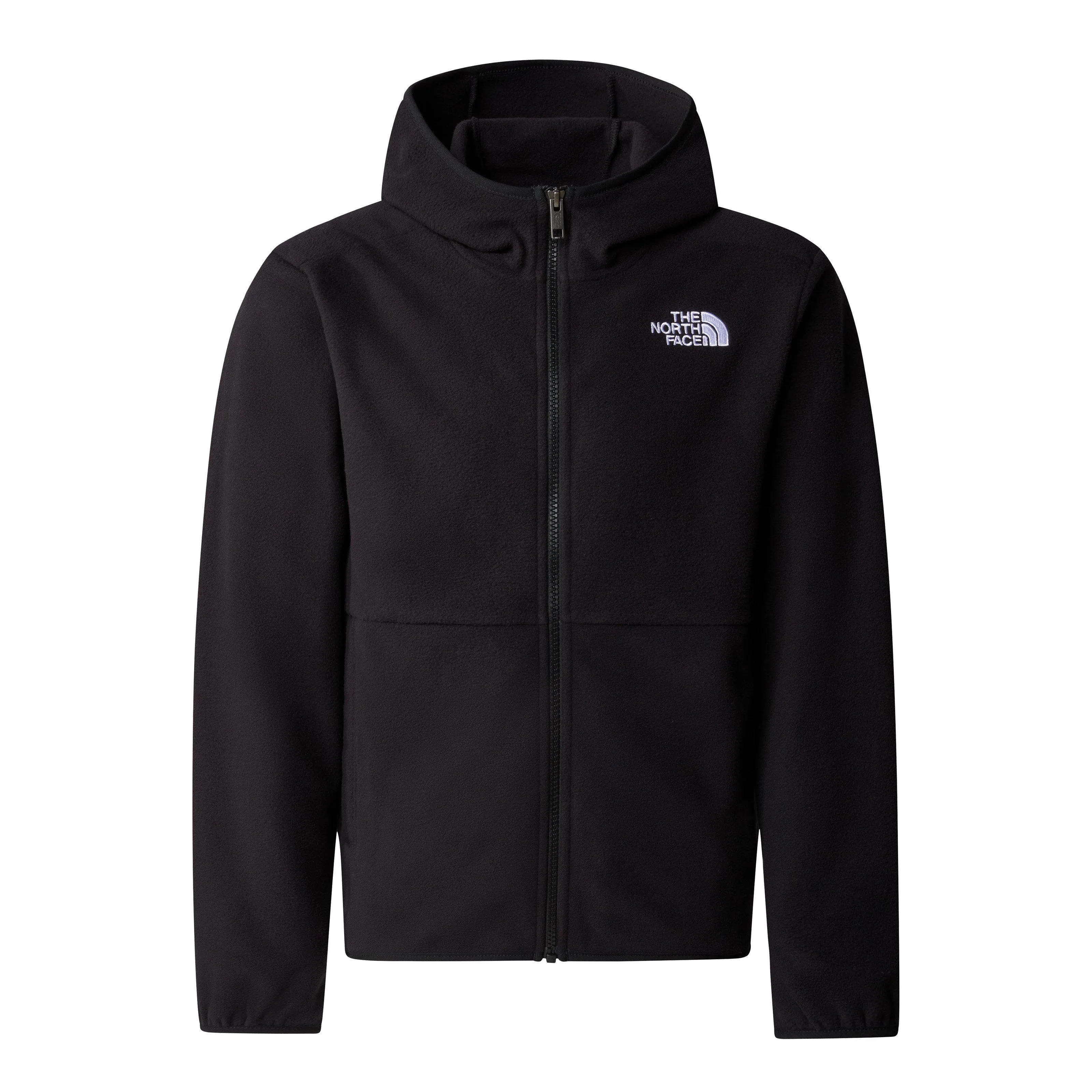 The North Face Teens' Glacier Full-Zip Hooded Fleece - Black | George Fisher