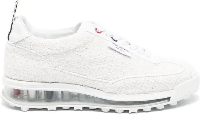 Thom Browne Tech tweed sneakers White