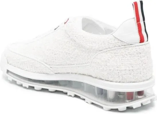 Thom Browne Tech tweed sneakers White