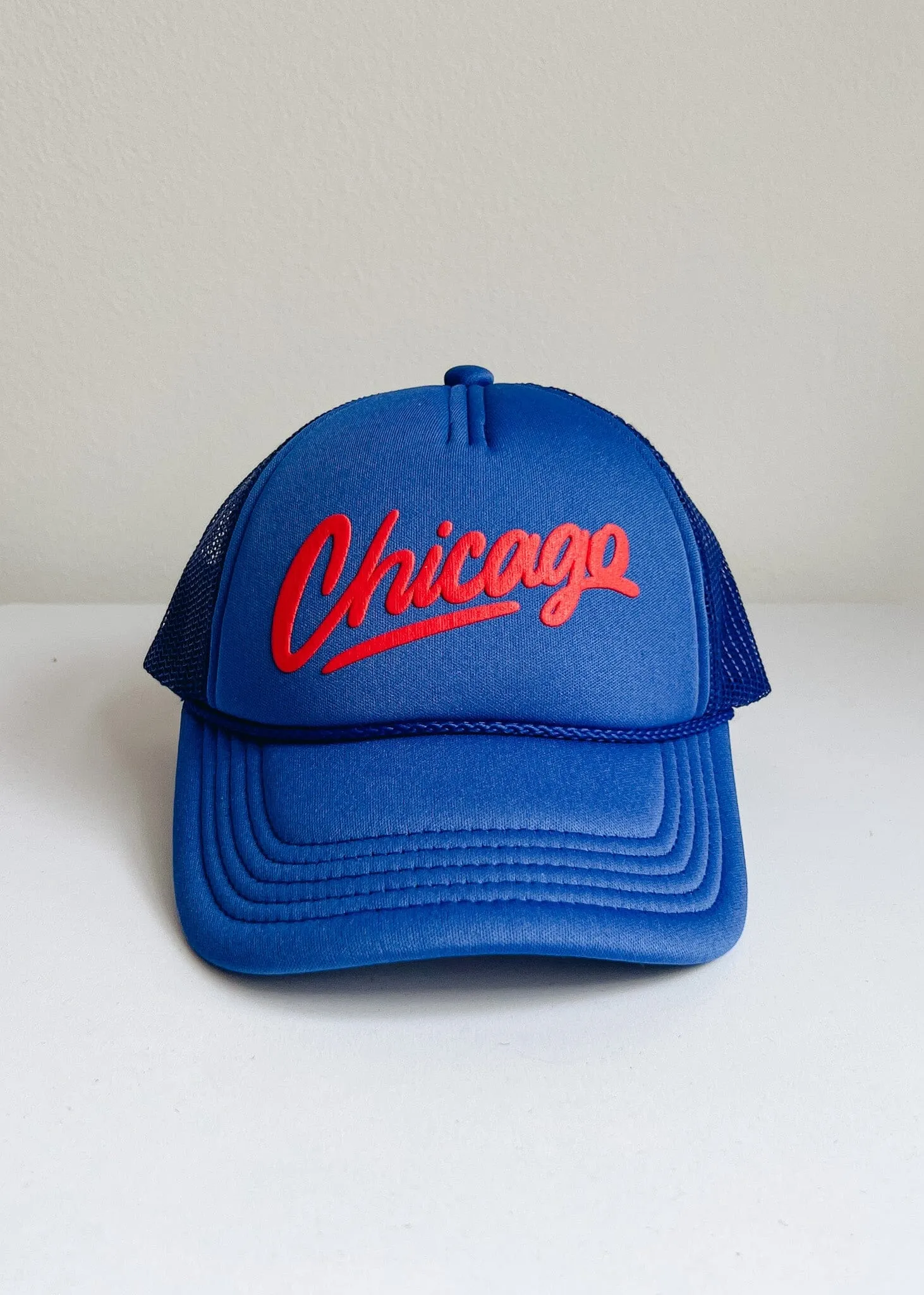 Toddler Chicago Script Trucker Hat - Royal