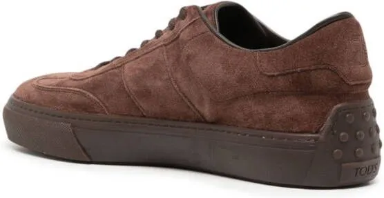 Tod's suede low-top sneakers Brown