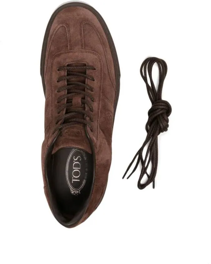 Tod's suede low-top sneakers Brown