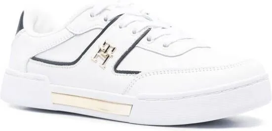 Tommy Hilfiger logo-plaque low-top sneakers White