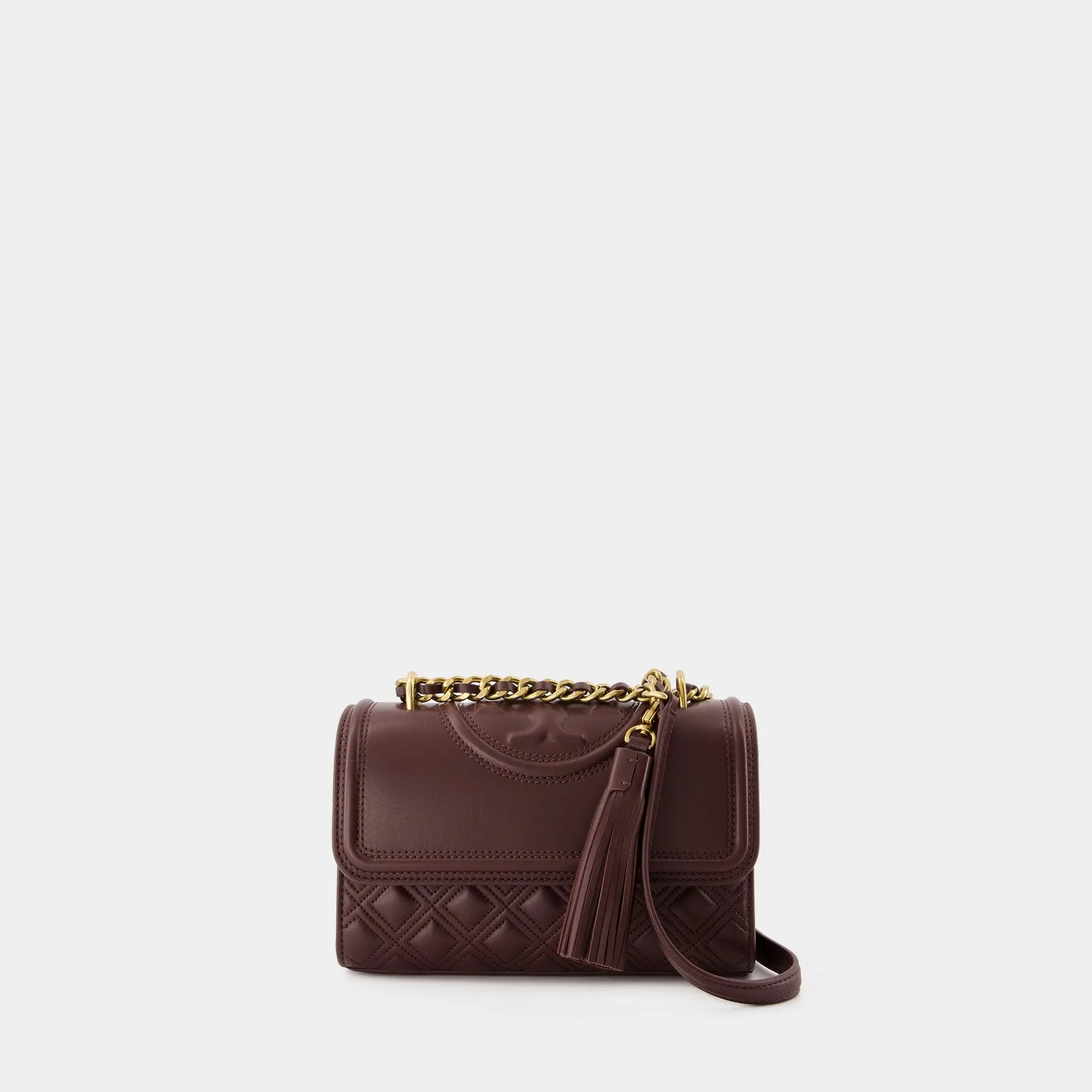 Tory Burch  Fleming Small Shoulder Bag - Tory Burch - Leather - Brown