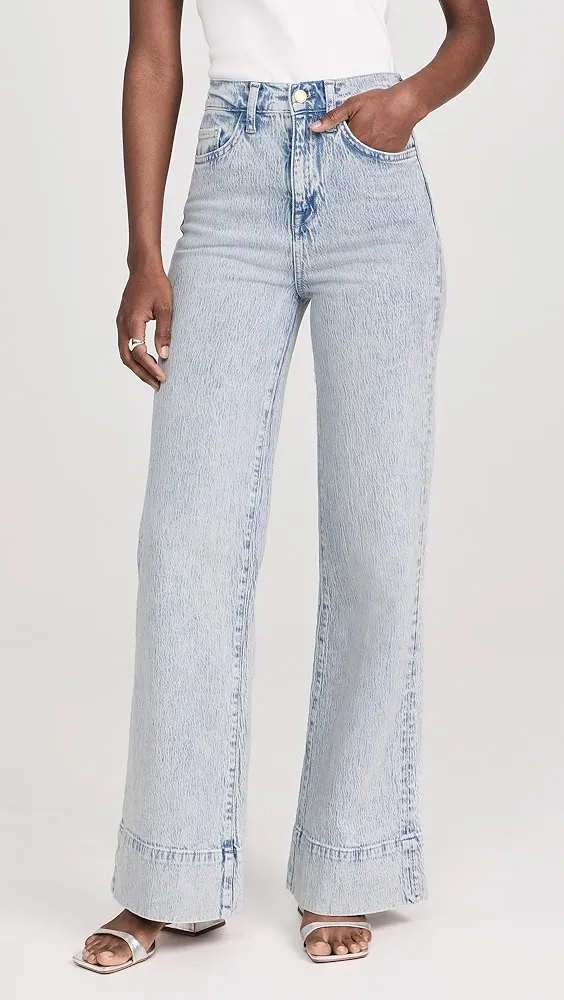 Triarchy   Ms. Onassis V-High Rise Wide Leg Jeans 