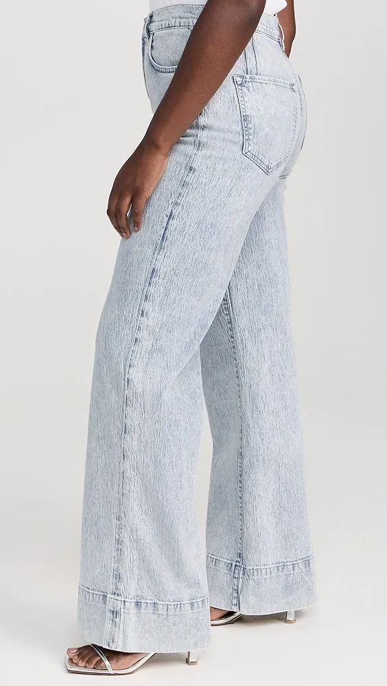 Triarchy   Ms. Onassis V-High Rise Wide Leg Jeans 