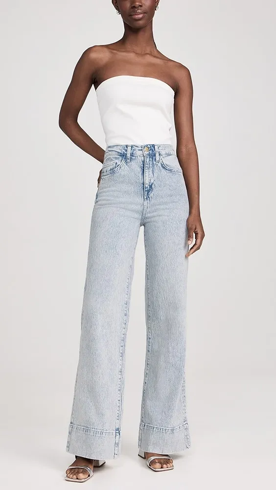 Triarchy   Ms. Onassis V-High Rise Wide Leg Jeans 