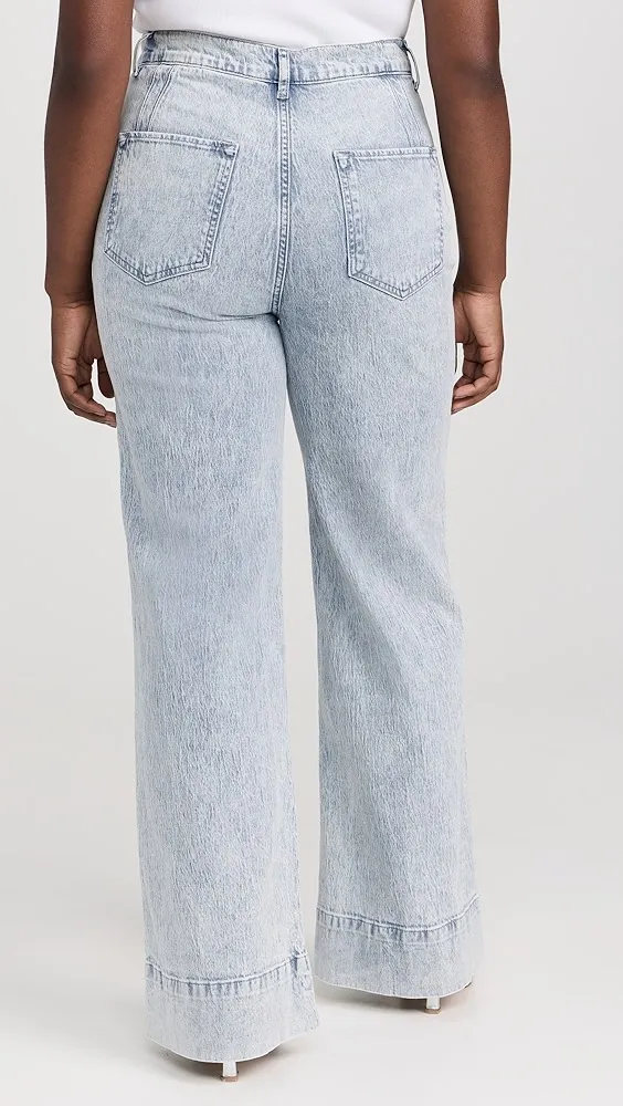 Triarchy   Ms. Onassis V-High Rise Wide Leg Jeans 