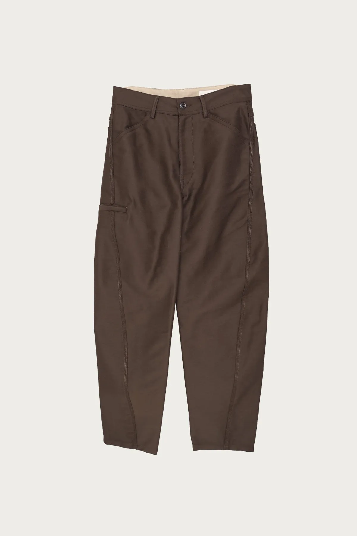 Twisted Workwear Pants - Dark Brown