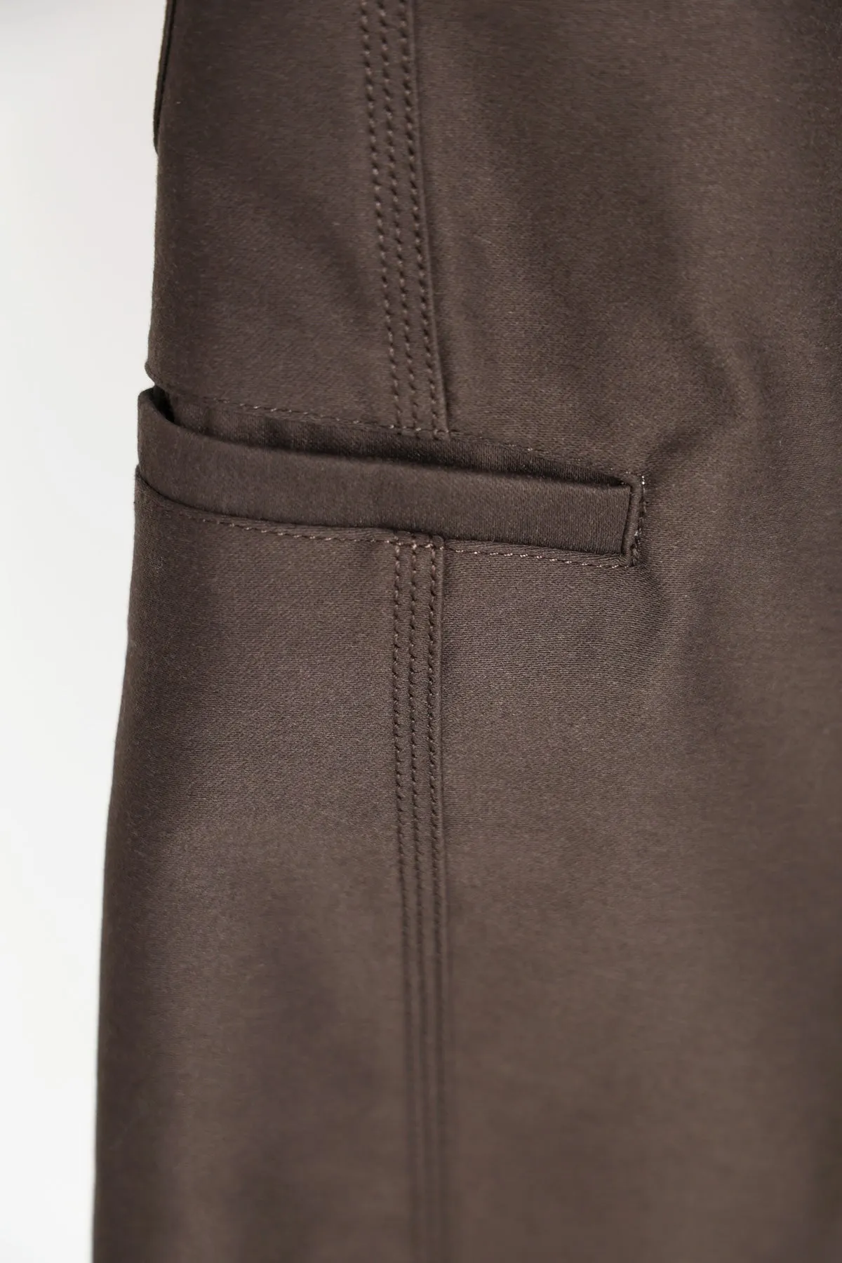 Twisted Workwear Pants - Dark Brown