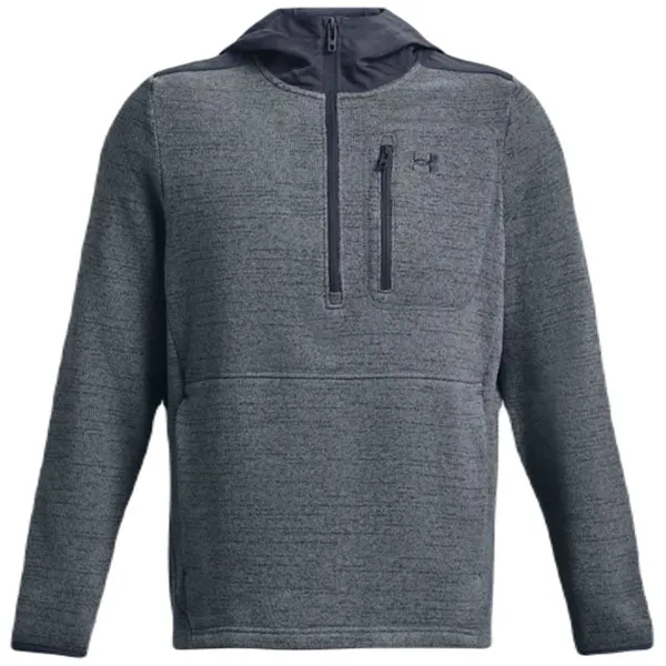 Under Armour Men's Gravel/Downpour Grey Specialist Half Zip Hoodie