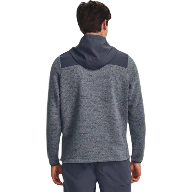 Under Armour Men's Gravel/Downpour Grey Specialist Half Zip Hoodie