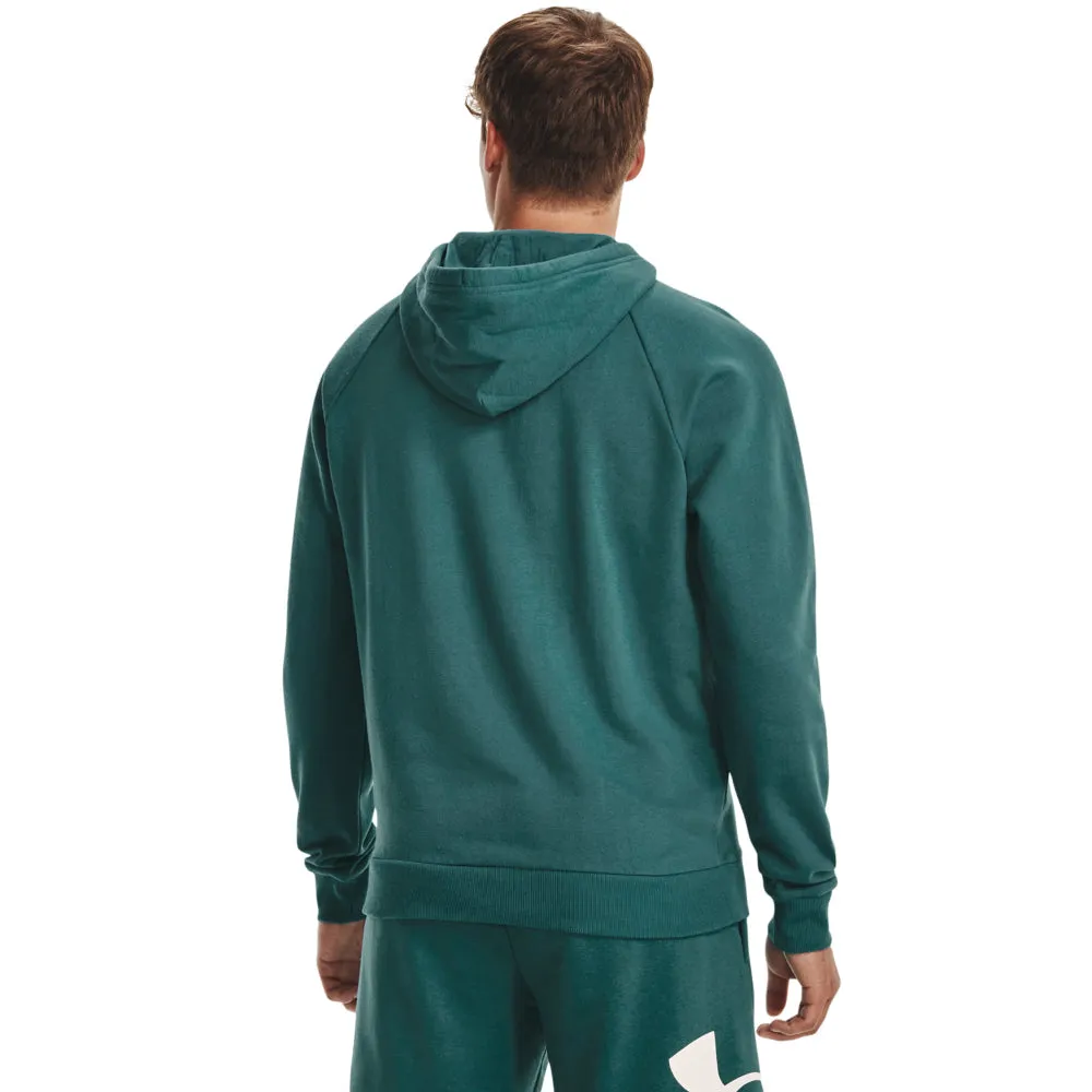 Under Armour Rival Fleece Big Logo Hoodie - Mens - Coastal Teal/White