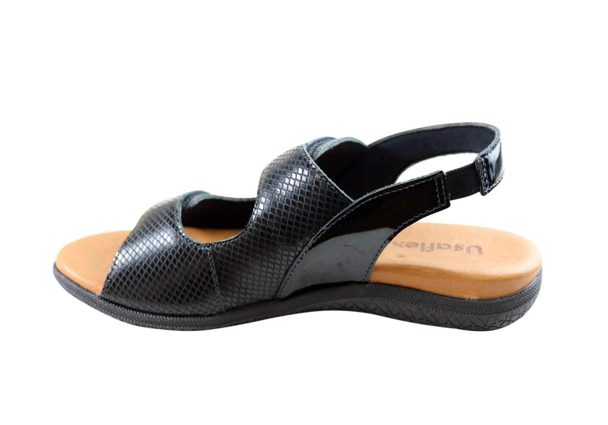 Usaflex Jessica Womens Comfortable Leather Sandals Made In Brazil