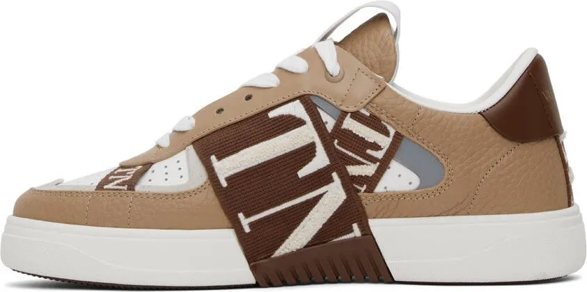 Valentino Garavani Tan & White VL7N Sneakers