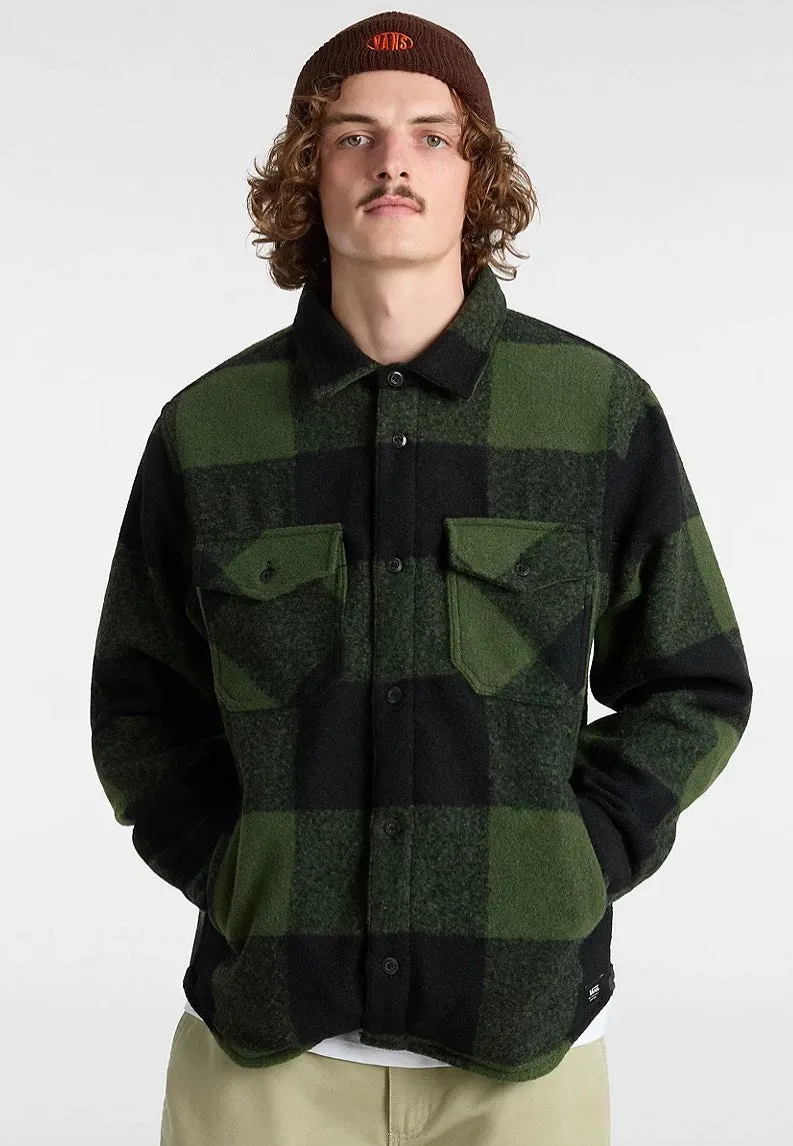 Vans - Denby Fuzzy Shacket Black/Loden Green - Jacket