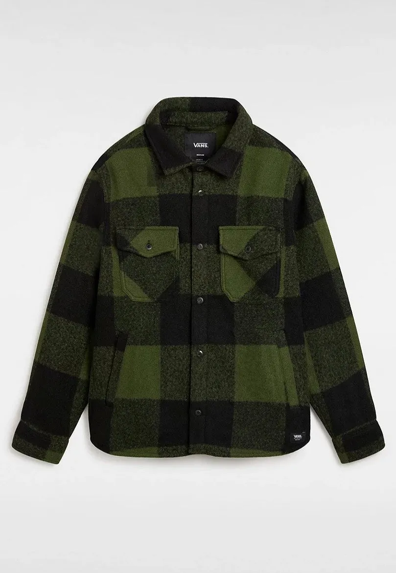 Vans - Denby Fuzzy Shacket Black/Loden Green - Jacket