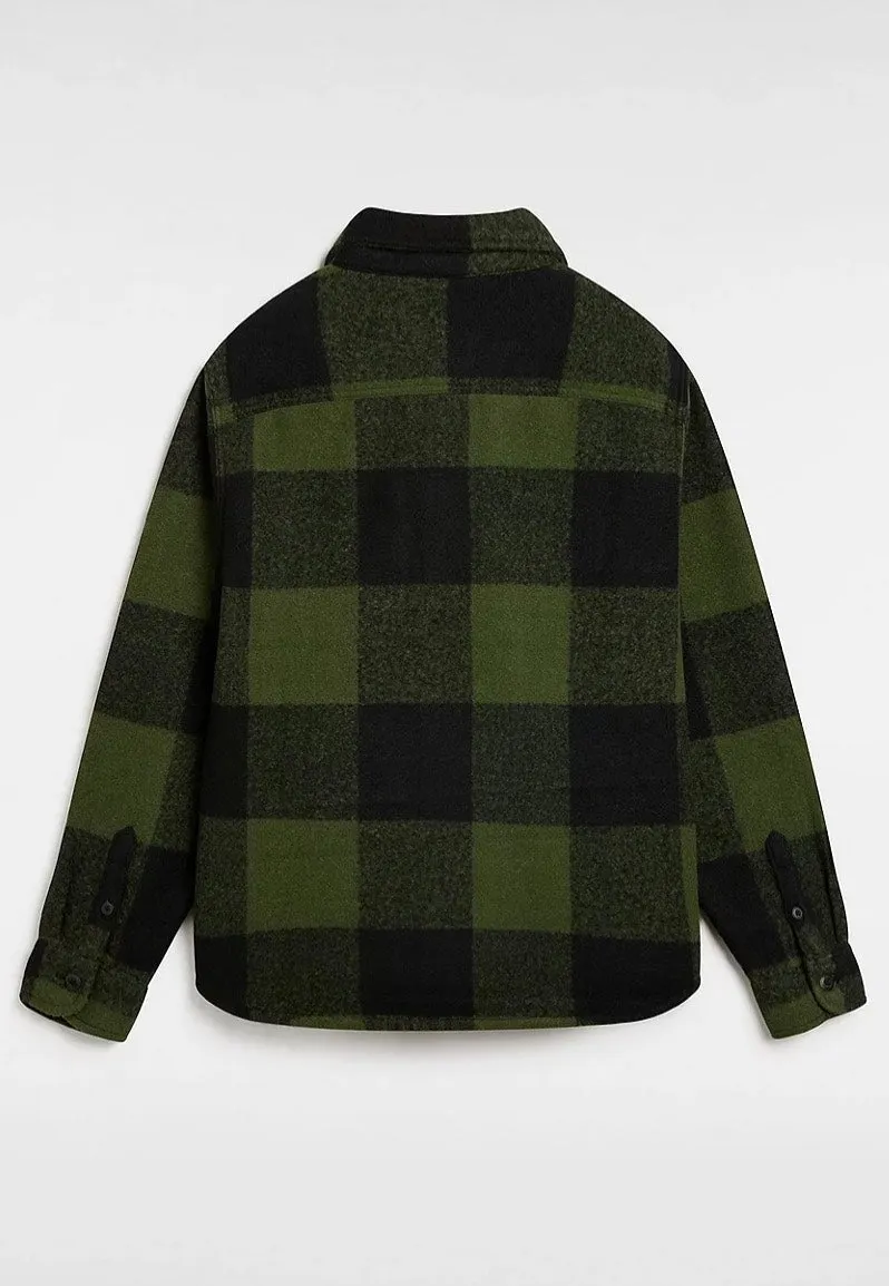 Vans - Denby Fuzzy Shacket Black/Loden Green - Jacket