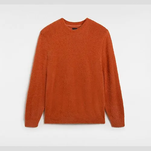 Vans ELMSFORD SOLID CREW SWEATSHIRT (AUBURN) MEN ORANGE