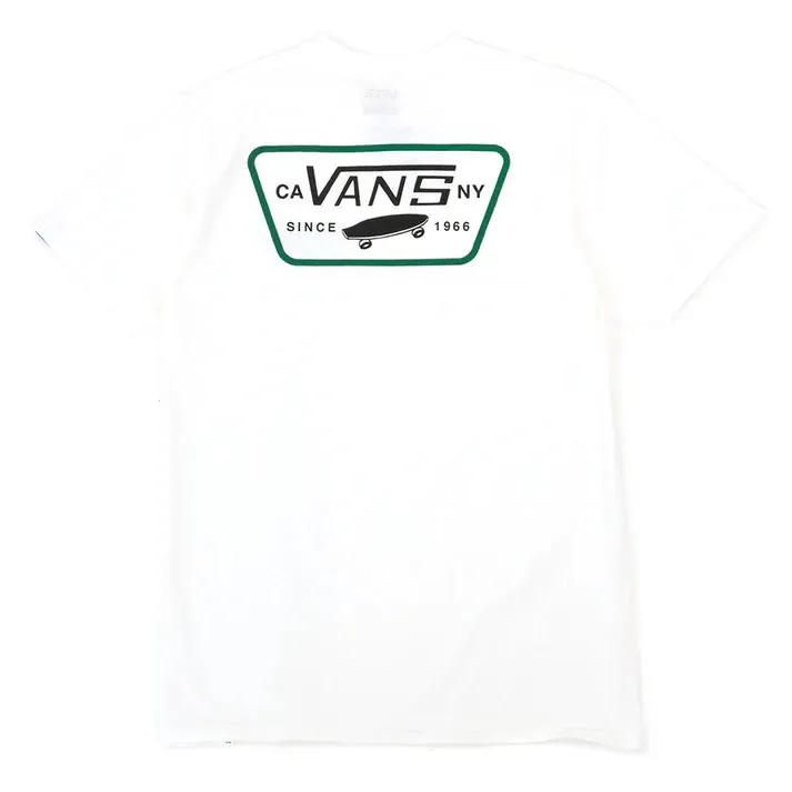 Vans Full Patch Back T-Shirt - White/Black/Verda