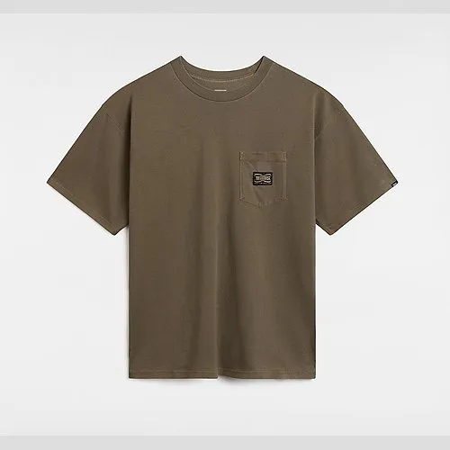 Vans HYPER PATCH POCKET T-SHIRT (BUNGEE CORD) MEN BROWN