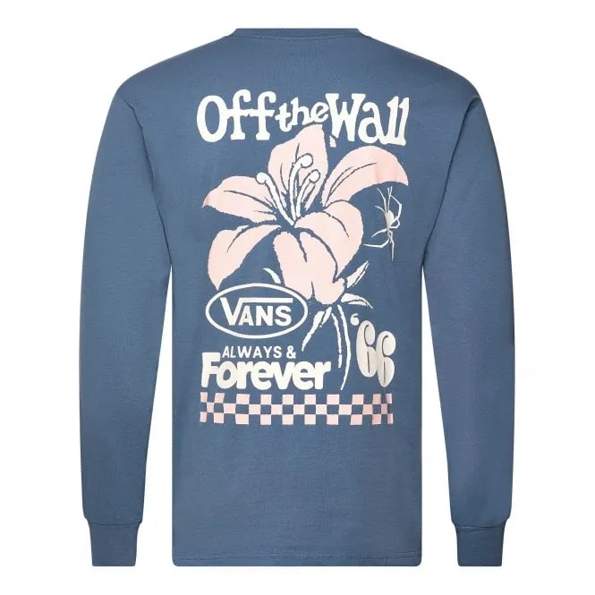 Vans Petal Long Sleeve T shirt Copen Blue