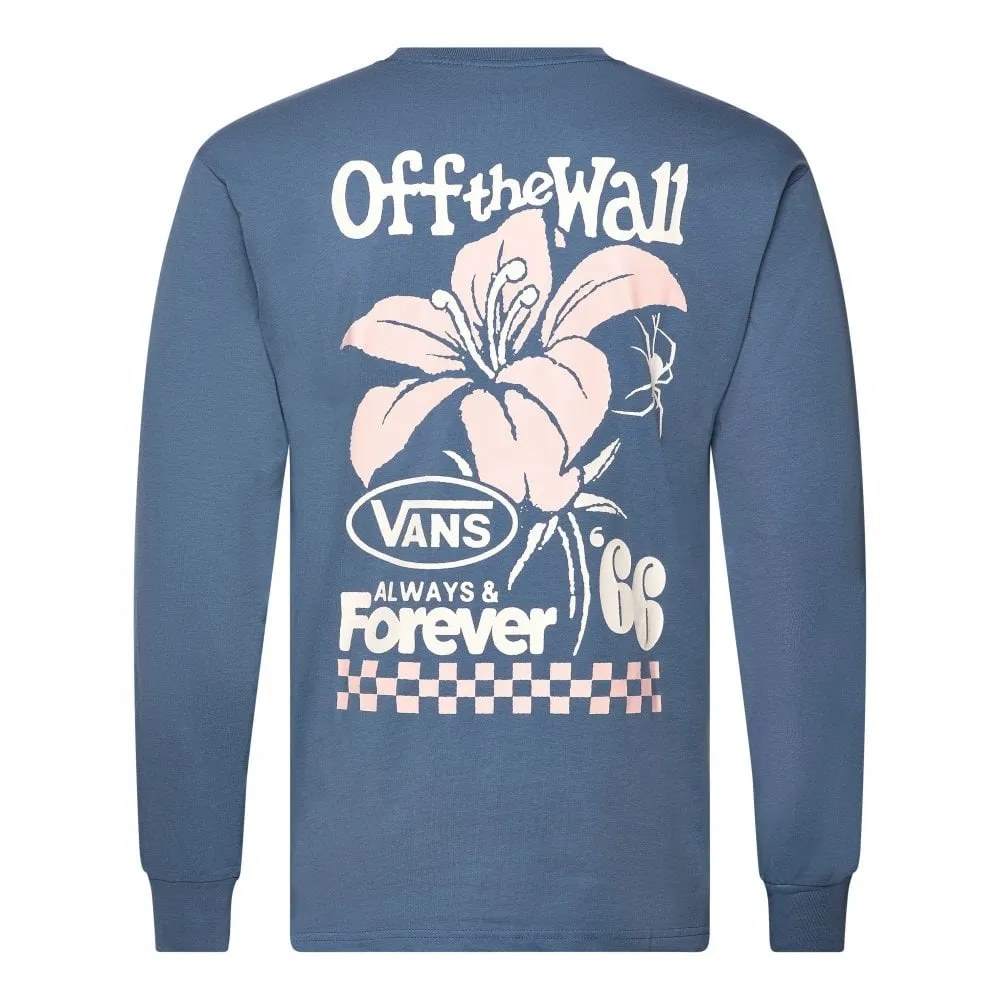 Vans Petal Long Sleeve T shirt Copen Blue