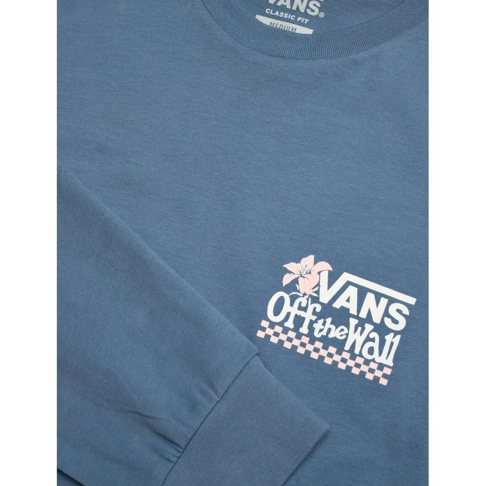 Vans Petal Long Sleeve T shirt Copen Blue