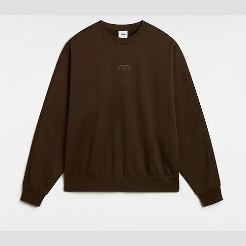 Vans PREMIUM CREW FLEECE SWEATSHIRT (DEMITASSE) MEN BROWN