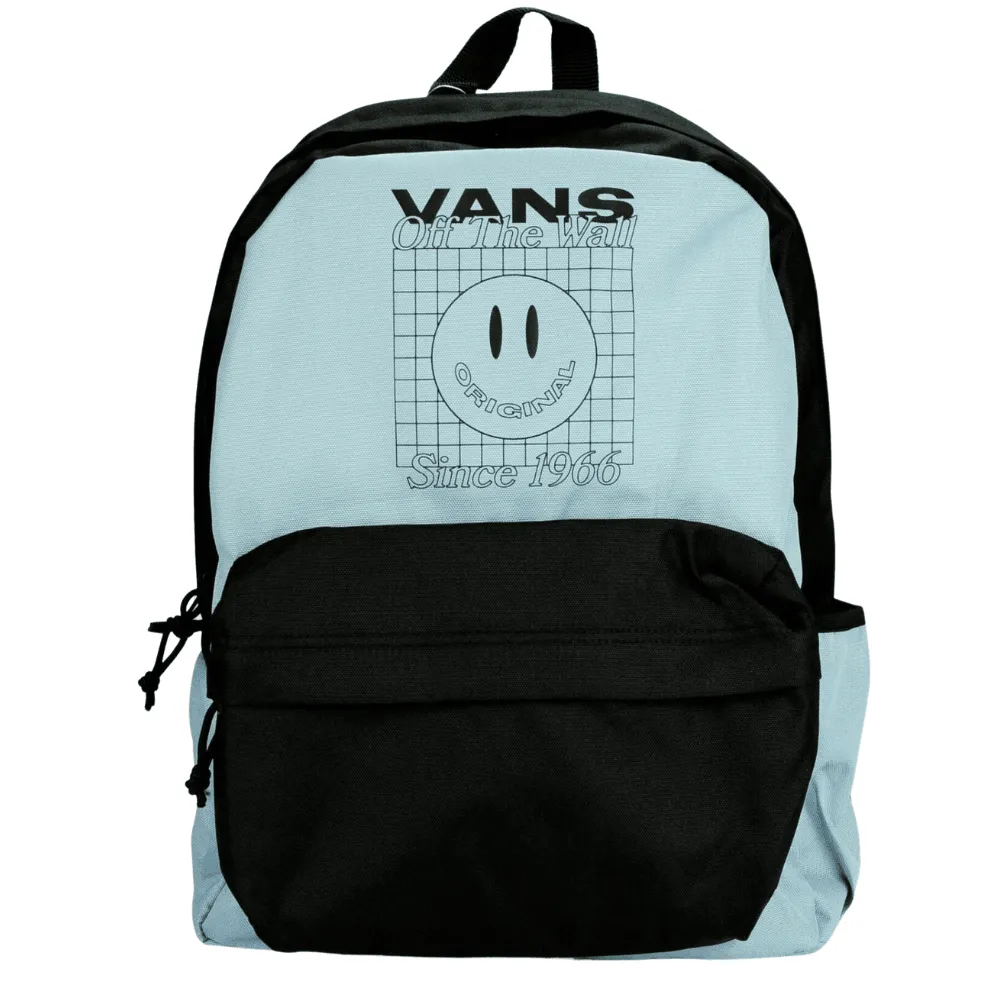 Vans Street Sport Realm Backpack in Blue and Black Logo