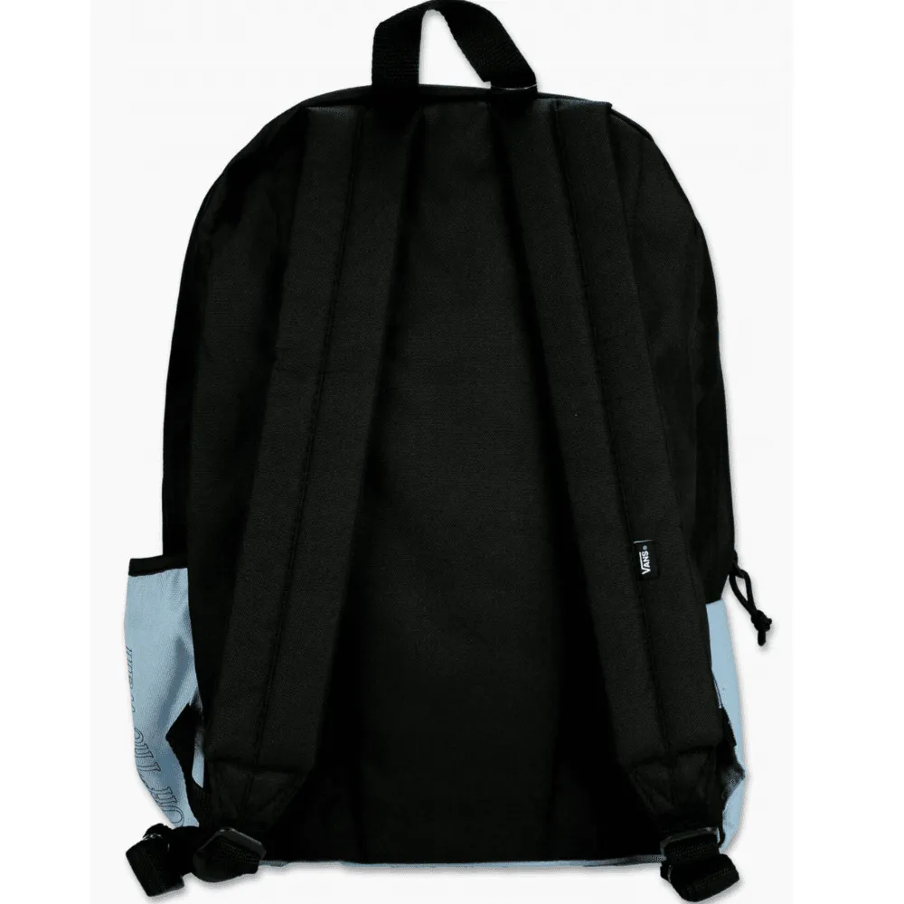 Vans Street Sport Realm Backpack in Blue and Black Logo