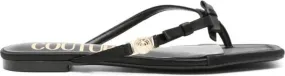 Versace Jeans Couture Millie bow-detail slides Black