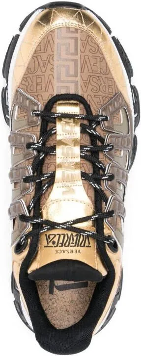 Versace Trigreca Allover-print sneakers Brown