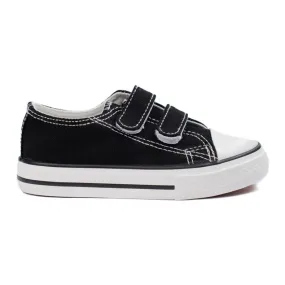 Vico children's sneakers with Velcro fastening black and white