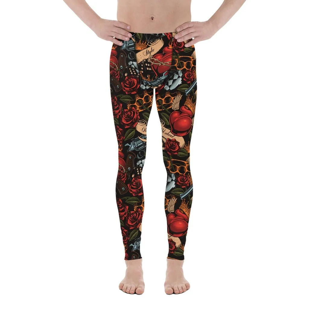 Vintage Tattoos Men's Leggings