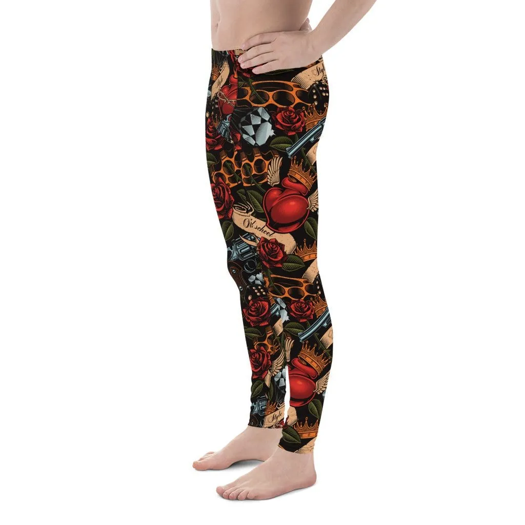 Vintage Tattoos Men's Leggings