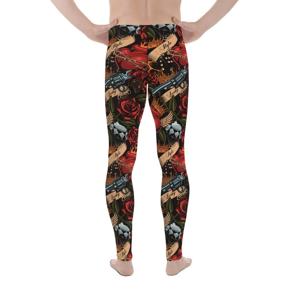 Vintage Tattoos Men's Leggings