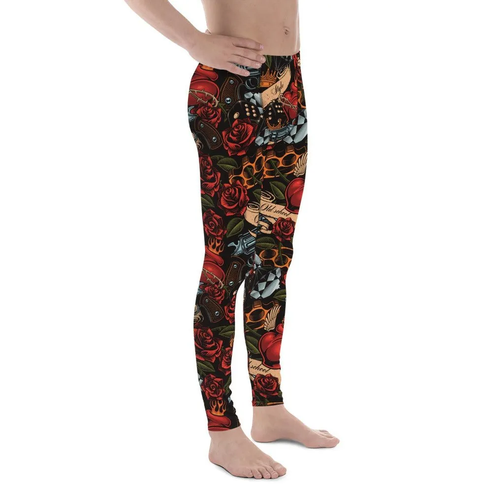 Vintage Tattoos Men's Leggings