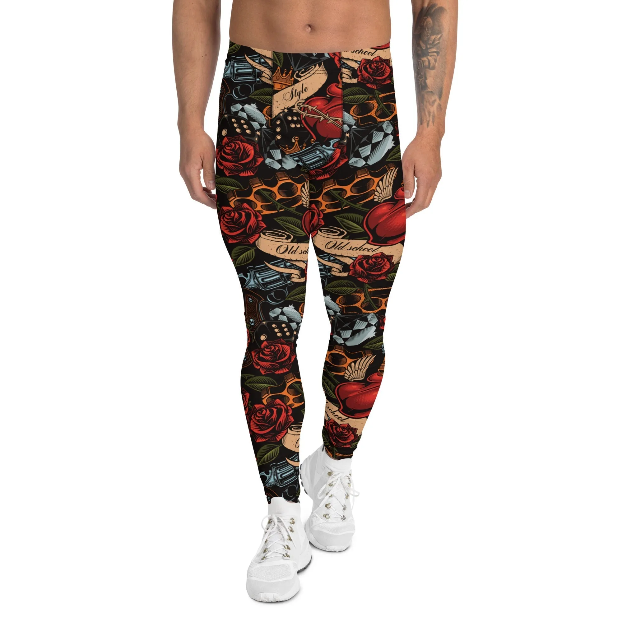 Vintage Tattoos Men's Leggings