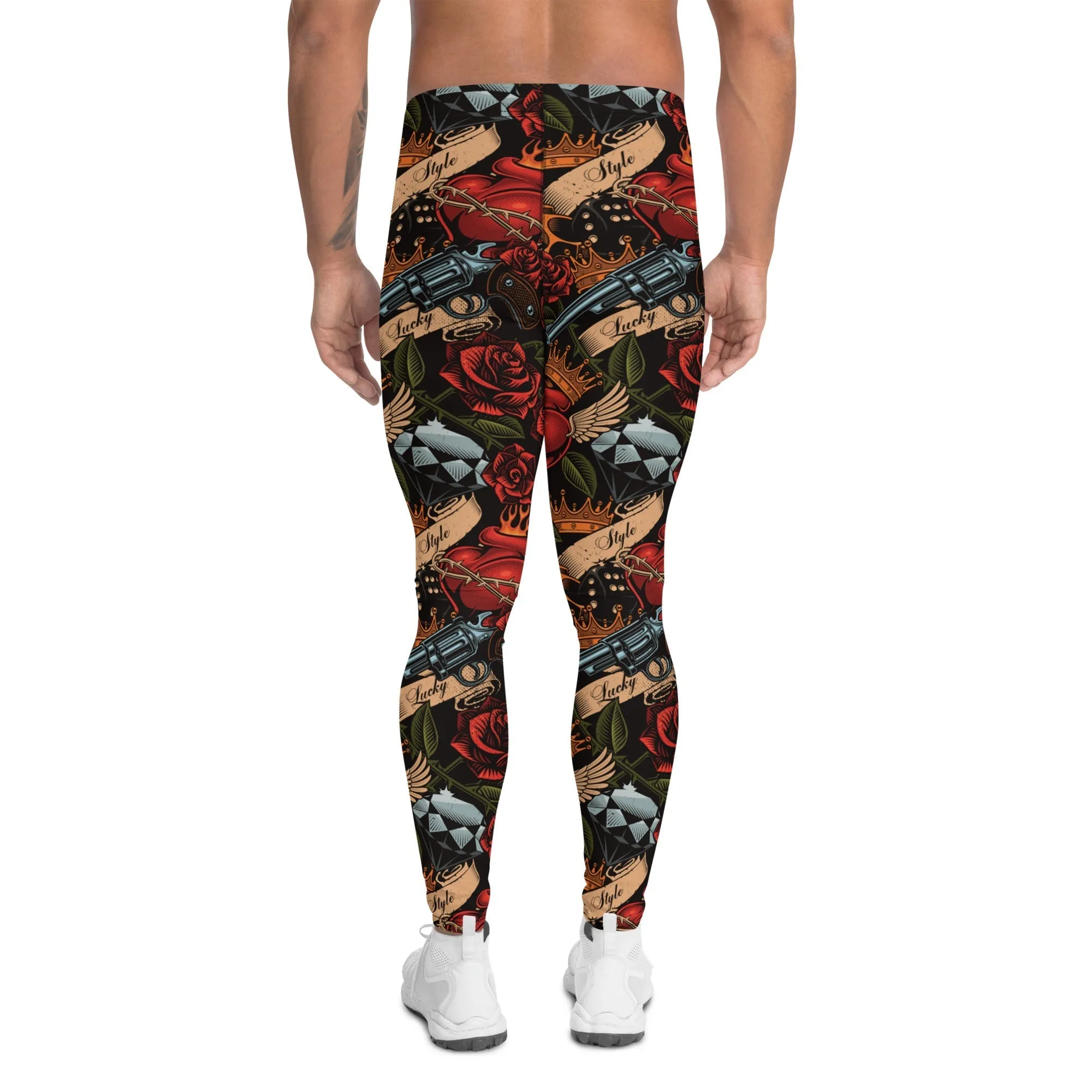 Vintage Tattoos Men's Leggings