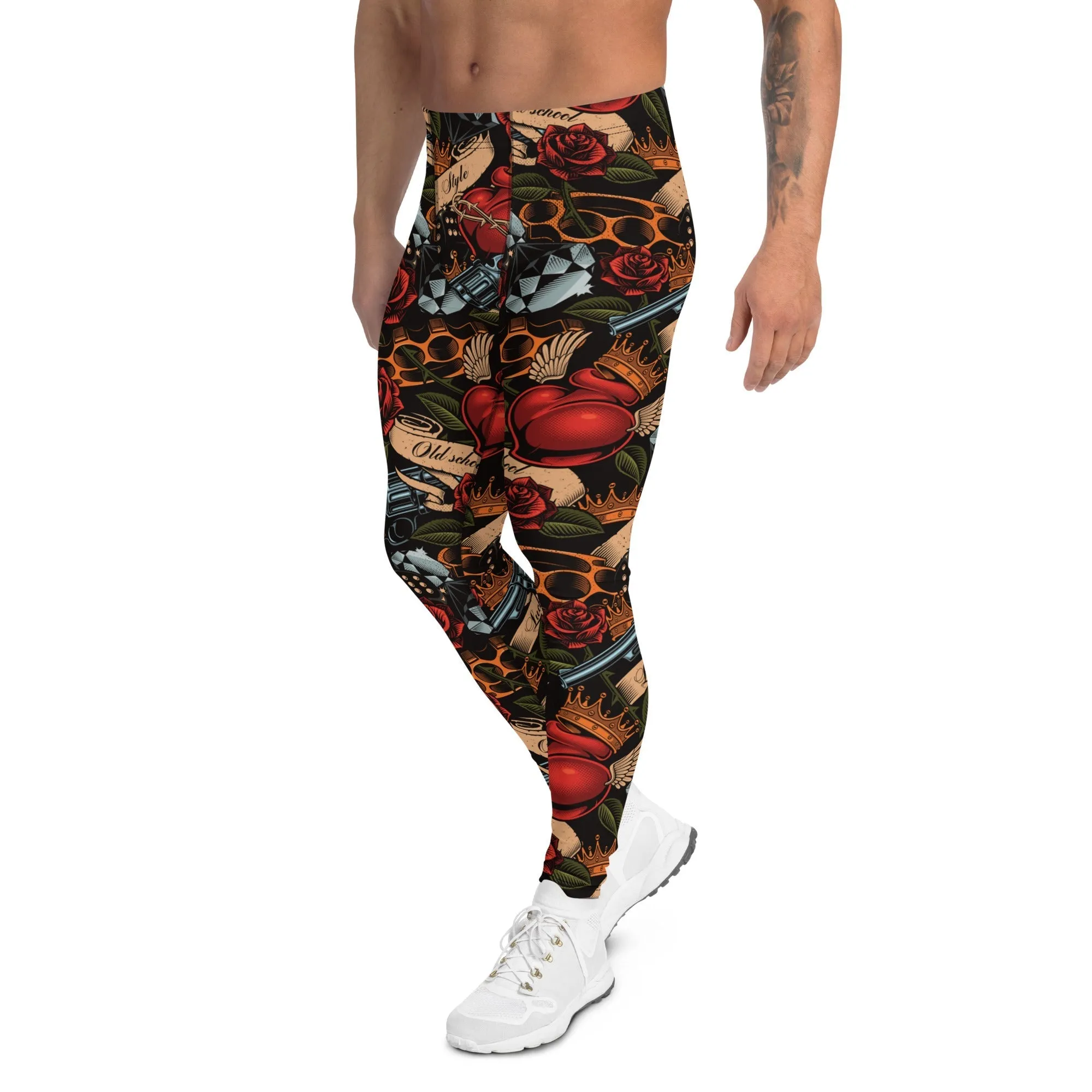 Vintage Tattoos Men's Leggings