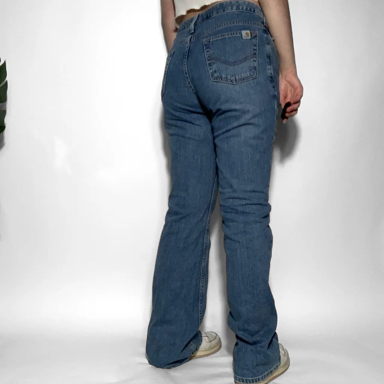 Vintage y2k Carhartt mid wash blue flared jeans-