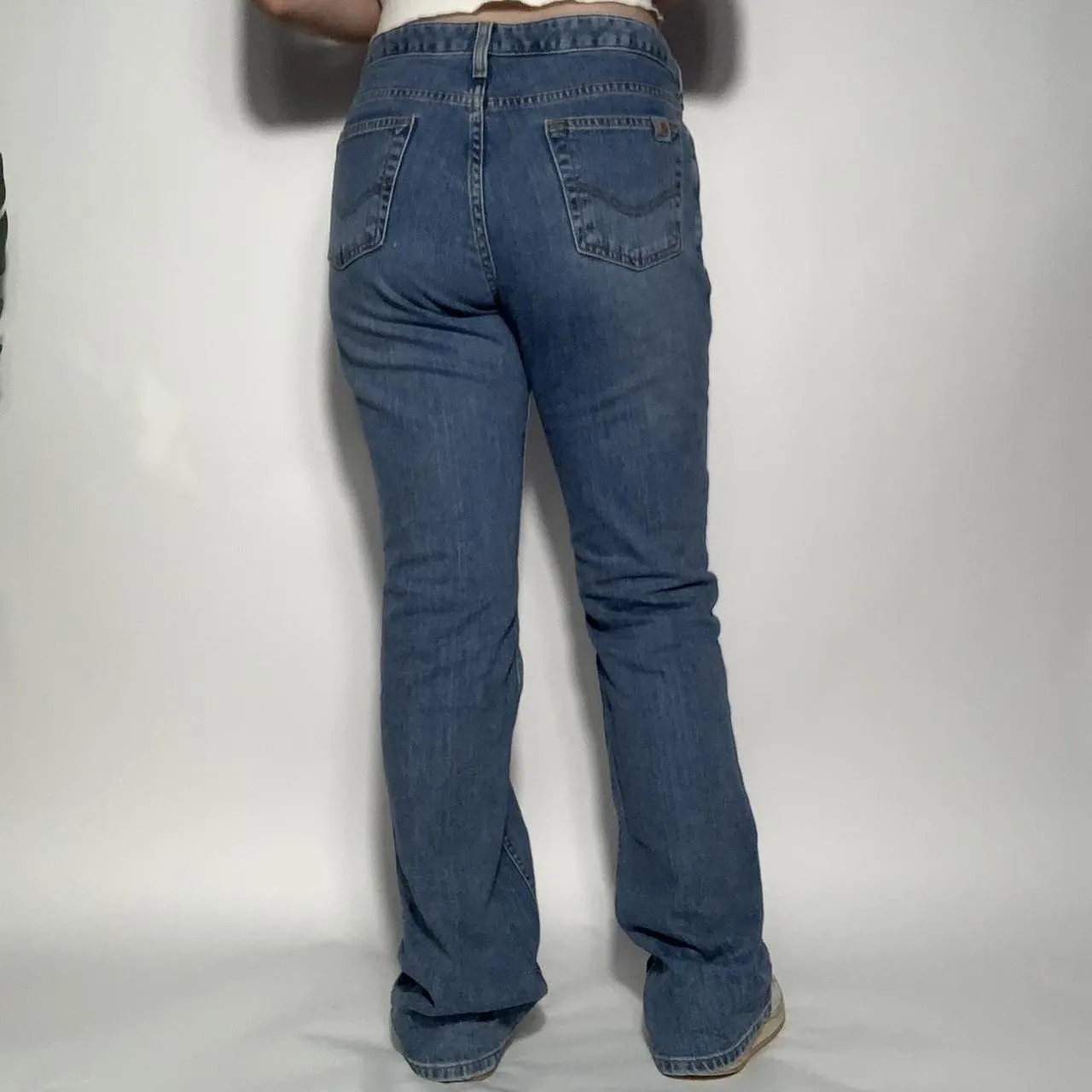 Vintage y2k Carhartt mid wash blue flared jeans-