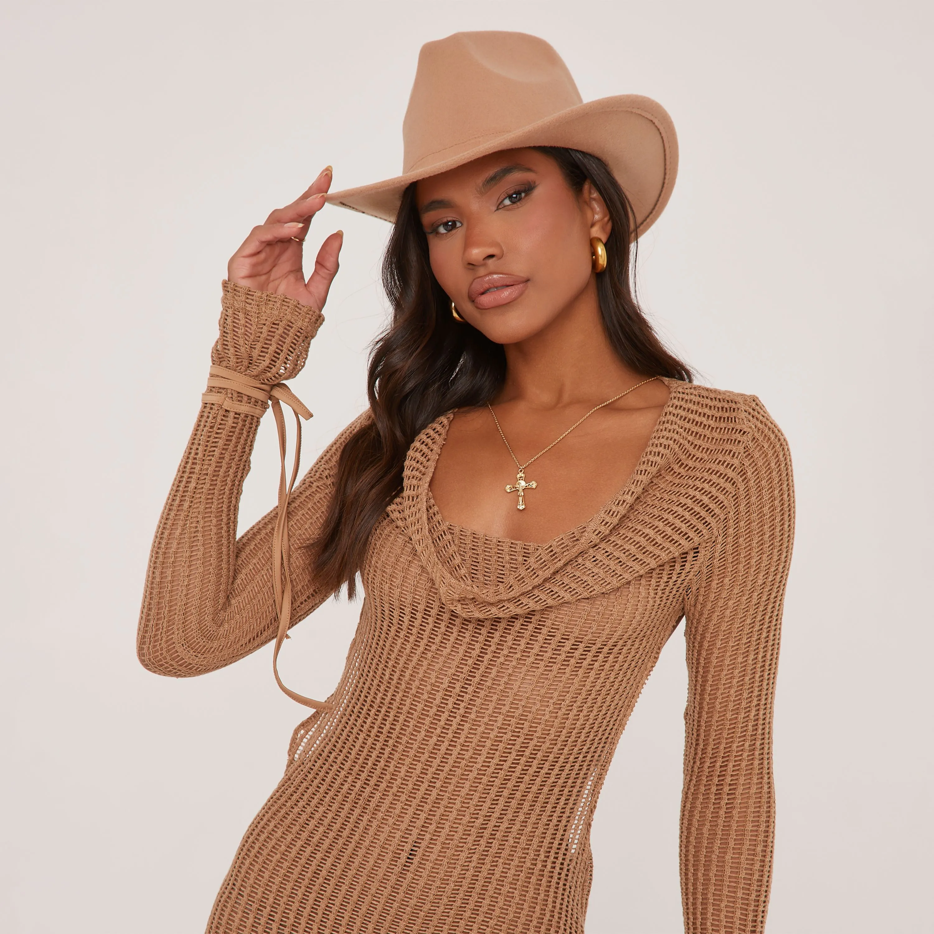 Western Cowboy Hat In Nude Felt