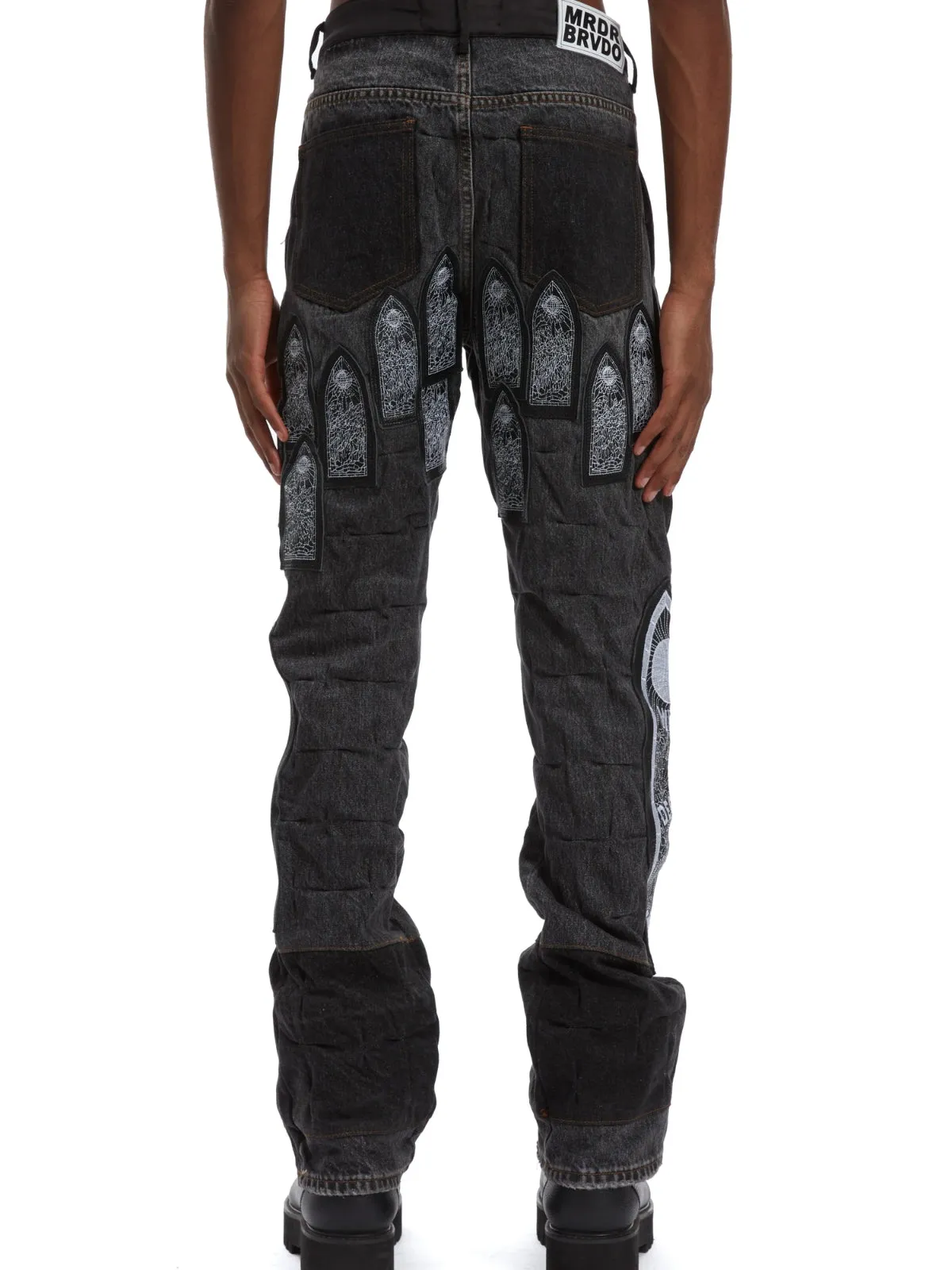 Who Decides War Jeans Patched Arch Embroidered Coal