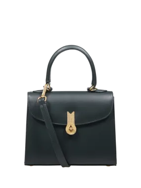 WOMAN AMATO DANIELE DARK GREEN CALF LEATHER BIG QUEEN HANDBAG