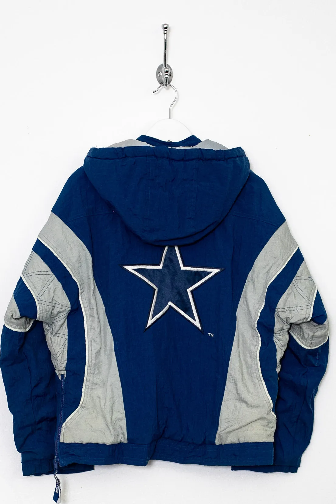 Womens 90s Starter Dallas Cowboys 1/4 Zip Padded Jacket (S)