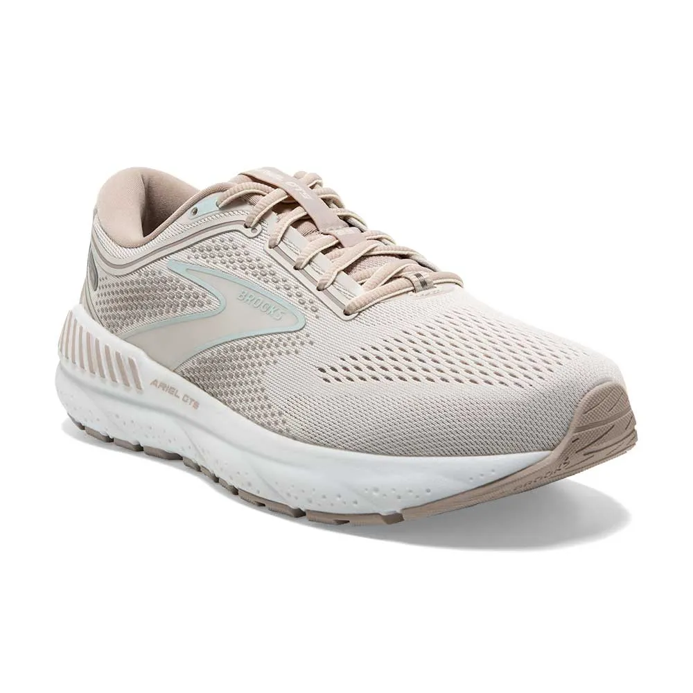 Women's Ariel GTS 23 Running Shoe - Chateau Grey/White Sand - Wide (D)